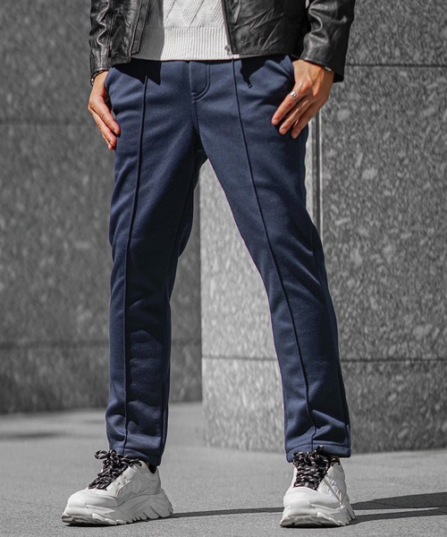 SOMEDIFF(サムディフ)の「裏起毛ポンチテーパードパンツ メンズ スラックス イージーパンツ あったかパンツ 春服 冬服(スラックス・メンズ・ブラウン/グレー/ネイビー/ブラック・M/L/XL)」の4枚目の写真