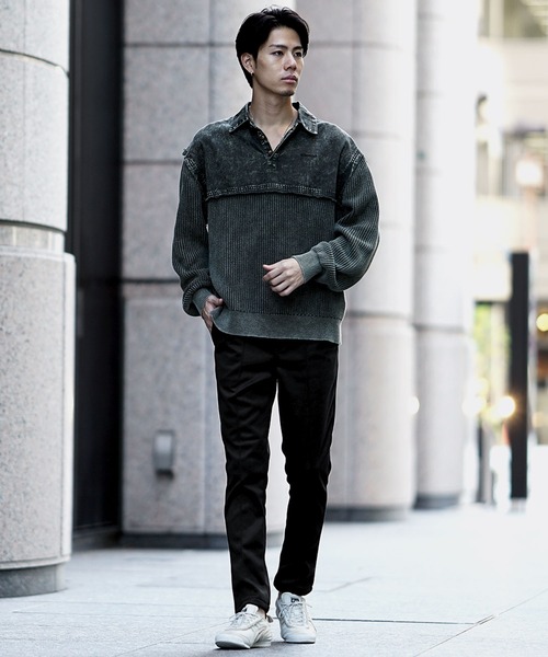 SOMEDIFF(サムディフ)の「裏起毛ポンチテーパードパンツ メンズ スラックス イージーパンツ あったかパンツ 春服 冬服(スラックス・メンズ・ブラウン/グレー/ネイビー/ブラック・M/L/XL)」の15枚目の写真