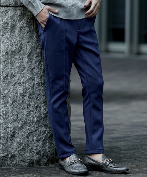 SOMEDIFF(サムディフ)の「裏起毛ポンチテーパードパンツ メンズ スラックス イージーパンツ あったかパンツ 春服 冬服(スラックス・メンズ・ブラウン/グレー/ネイビー/ブラック・M/L/XL)」の6枚目の写真