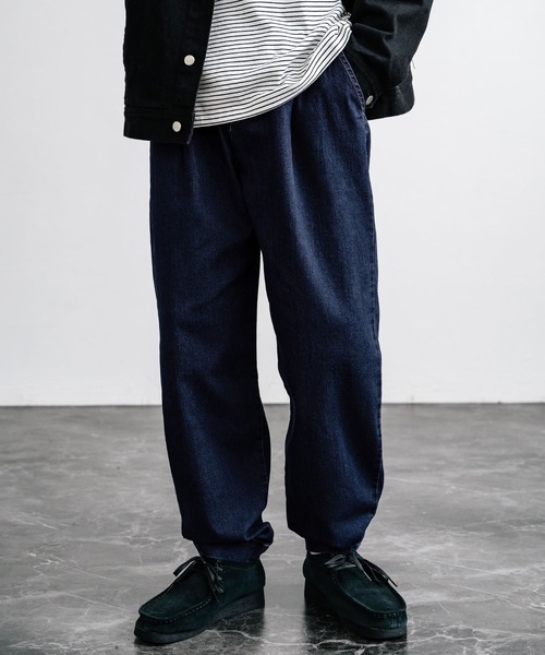 Rocky Monroe(ロッキーモンロー)の「ストレッチデニム テーパード バルーンイージーパンツ コクーンパンツ(デニムパンツ・メンズ・ノンウォッシュ/ブルー/インディゴブルー・M/L)」の21枚目の写真