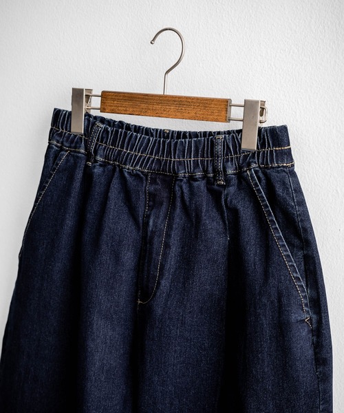 Rocky Monroe(ロッキーモンロー)の「ストレッチデニム テーパード バルーンイージーパンツ コクーンパンツ(デニムパンツ・メンズ・ノンウォッシュ/ブルー/インディゴブルー・M/L)」の16枚目の写真