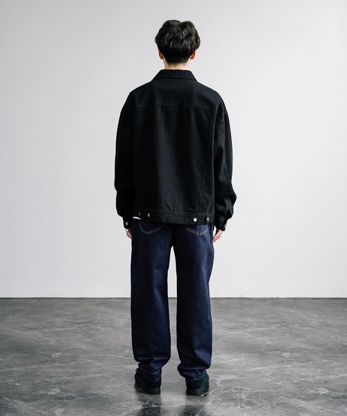 ストレッチデニム テーパード バルーンイージーパンツ コクーンパンツ