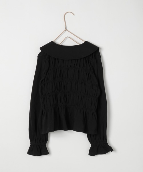 LOWRYS FARM（ローリーズファーム）の「シャーリングカットカーディガン　 292635（カーディガン/ボレロ・キッズ・ブラック/オフホワイト/レッド・110cm/120cm/130cm/140cm/150cm）」の9枚目の写真