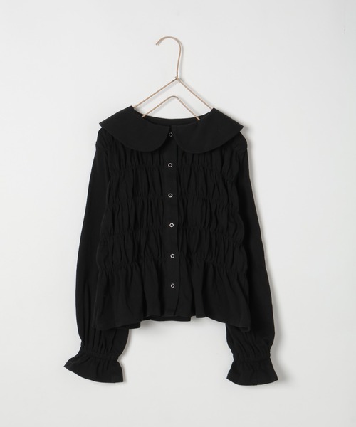 LOWRYS FARM（ローリーズファーム）の「シャーリングカットカーディガン　 292635（カーディガン/ボレロ・キッズ・ブラック/オフホワイト/レッド・110cm/120cm/130cm/140cm/150cm）」の16枚目の写真