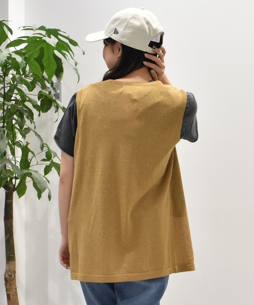 ムラサキスポーツ(ムラサキスポーツ)の「RIKKA FEMME/リッカファム ニットジレベスト RF25SS22(ベスト・レディース・アイボリー/ベージュ・FREE)」の10枚目の写真