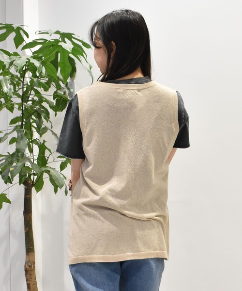 ムラサキスポーツ(ムラサキスポーツ)の「RIKKA FEMME/リッカファム ニットジレベスト RF25SS22(ベスト・レディース・アイボリー/ベージュ・FREE)」の5枚目の写真