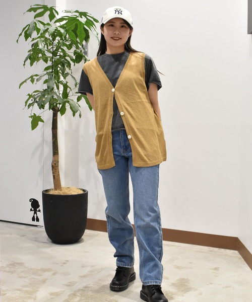 ムラサキスポーツ(ムラサキスポーツ)の「RIKKA FEMME/リッカファム ニットジレベスト RF25SS22(ベスト・レディース・アイボリー/ベージュ・FREE)」の11枚目の写真