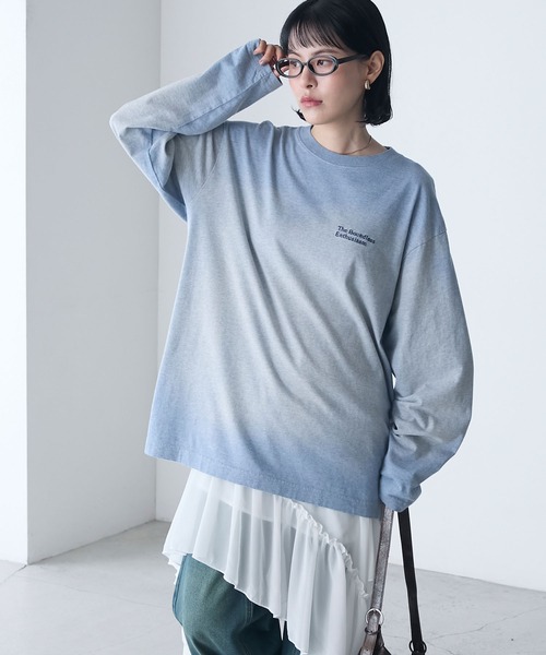 【新品タグ付き】CULLNI ロゴ刺繍 オーバーサイズロンT サイズ2 CULLNI tシャツ Cotton Jersey Embroidery Patch Pullover