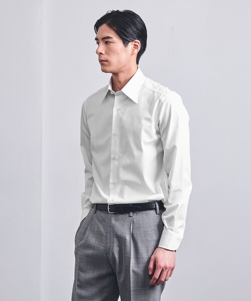 UNITED ARROWS（ユナイテッドアローズ）の「イージーケア AG ブロード レギュラー シャツ -抗菌防臭-（ビジネスシャツ・メンズ・ホワイト・37cm/39cm/40cm/41cm/42cm/38cm）」の10枚目の写真
