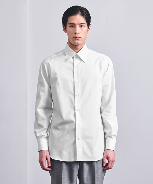 UNITED ARROWS（ユナイテッドアローズ）の「イージーケア AG ブロード レギュラー シャツ -抗菌防臭-（ビジネスシャツ・メンズ・ホワイト・37cm/39cm/40cm/41cm/42cm/38cm）」の12枚目の写真