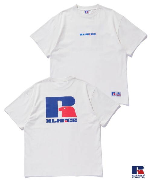Russell Athletic(ラッセルアスレティック)の「XLARGE×RUSSELL ATHLETIC S/S TEE(Tシャツ/カットソー・メンズ・オフホワイト/チャコール/ベージュ/グリーン・XL/L/M/S)」の2枚目の写真