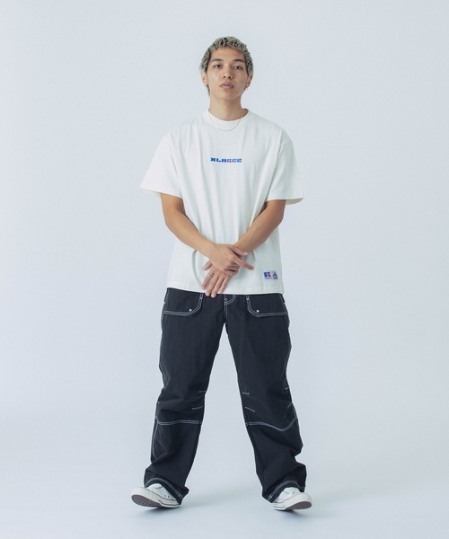 Russell Athletic(ラッセルアスレティック)の「XLARGE×RUSSELL ATHLETIC S/S TEE(Tシャツ/カットソー・メンズ・オフホワイト/チャコール/ベージュ/グリーン・XL/L/M/S)」の17枚目の写真