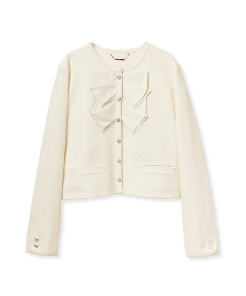 CELFORD（セルフォード）の「ダブルリボンカノコジャケット（その他アウター・レディース・ダークネイビー/アイボリー/グリーン・38/36）」の6枚目の写真