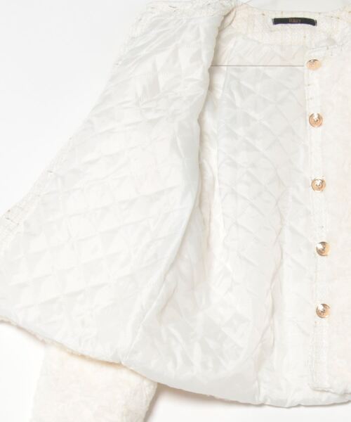 Ritzy(リッツィー)の「もこもこ ノーカラーフェイクファージャケット(ノーカラージャケット・レディース・アイボリー・XL/L/M)」の12枚目の写真
