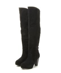 Heather | フェイクスエードニーハイブーツ　705077(ブーツ)