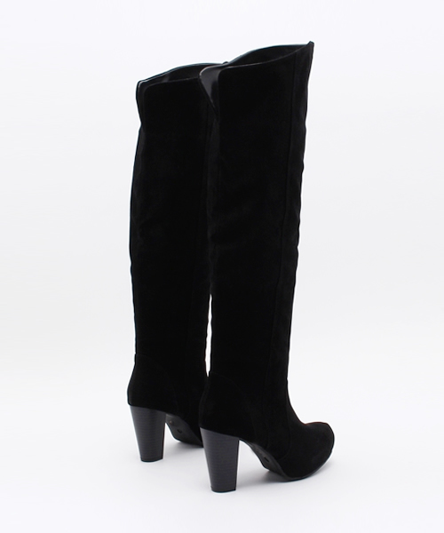 Heather（ヘザー）の「フェイクスエードニーハイブーツ　705077（ブーツ・レディース・ブラウン/ブラック・SMALL/MEDIUM/LARGE）」の7枚目の写真