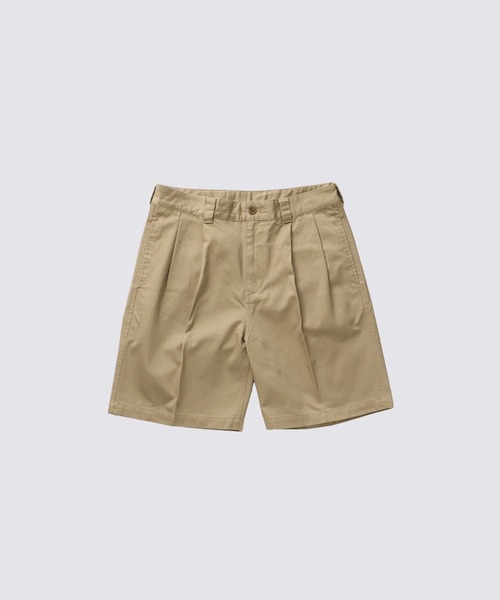 FIDELITY(フィデリティ)の「2TUCK TWILL TROUSERS SHORTS / トラウザーショーツ(その他パンツ・メンズ・ベージュ/カーキ/ブラック・LARGE/MEDIUM)」の1枚目の写真