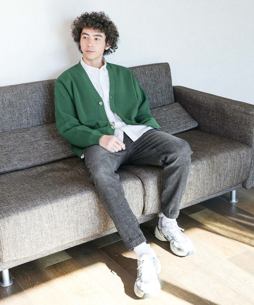 BAYFLOW(ベイフロー)の「スポンディッシュニットカーディガン(カーディガン/ボレロ・メンズ・ネイビー/グリーン/ブルー・MEDIUM/LARGE)」の5枚目の写真