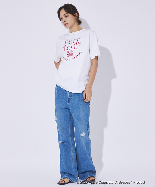 GOOD ROCK SPEED(グッドロックスピード)の「【GOOD ROCK SPEED/グッドロックスピード】THE BEATLES /ビートルズ/SONG TITLE/タイトルロゴTEE / バンドTシャツ(Tシャツ/カットソー・メンズ・スミクロ/インディゴブルー/ホワイト・M/XL/L)」の18枚目の写真