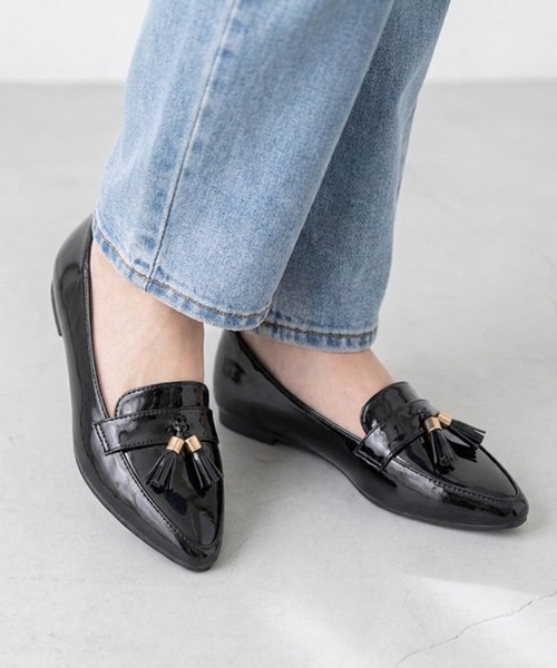 aquagarage（アクアガレージ）の「1.5cmインヒールローファー（パンプス・レディース・ホワイト系その他5/レッド系その他6/ブラック系その他3/ブラック系その他/ベージュ系その他3/ブラウン系その他2/ブラック系その他5/ブラック系その他2/グレー系その他/ブルー系その他2/ブラウン系その他/ブラウン系その他6/ベージュ系その他/ブラック系その他4/ベージュ系その他2/ブラック系その他6/ブルー系その他/ベージュ系その他6・23.0cm/23.5cm/24.5cm/22.5cm/25.5cm/21.5cm/24.0cm/25.0cm/26.0cm/22.0cm）」の3枚目の写真