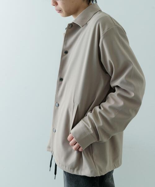 ITEMS URBANRESEARCH（アイテムズ アーバンリサーチ）の「ウォッシャブルTRコーチジャケット（ブルゾン・メンズ・グレー/ブラック/ベージュ・SMALL/MEDIUM/LARGE）」の9枚目の写真