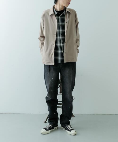 ITEMS URBANRESEARCH（アイテムズ アーバンリサーチ）の「ウォッシャブルTRコーチジャケット（ブルゾン・メンズ・グレー/ブラック/ベージュ・SMALL/MEDIUM/LARGE）」の10枚目の写真
