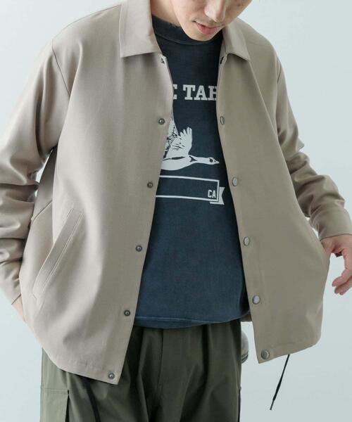 ITEMS URBANRESEARCH（アイテムズ アーバンリサーチ）の「ウォッシャブルTRコーチジャケット（ブルゾン・メンズ・グレー/ブラック/ベージュ・SMALL/MEDIUM/LARGE）」の11枚目の写真