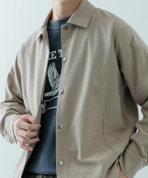 ITEMS URBANRESEARCH（アイテムズ アーバンリサーチ）の「ウォッシャブルTRコーチジャケット（ブルゾン・メンズ・グレー/ブラック/ベージュ・SMALL/MEDIUM/LARGE）」の14枚目の写真