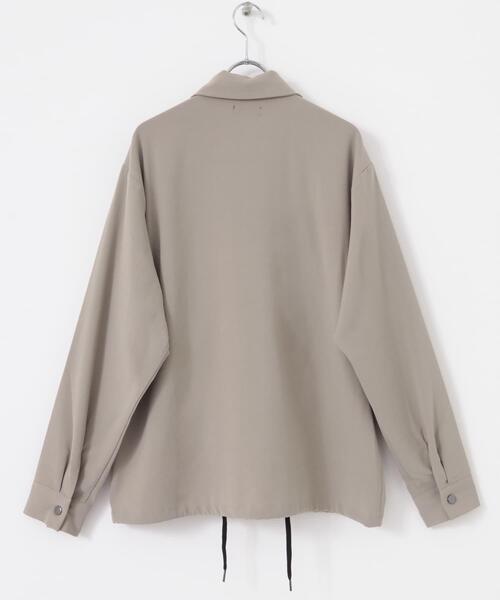 ITEMS URBANRESEARCH（アイテムズ アーバンリサーチ）の「ウォッシャブルTRコーチジャケット（ブルゾン・メンズ・グレー/ブラック/ベージュ・SMALL/MEDIUM/LARGE）」の6枚目の写真