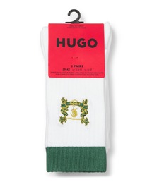HUGO | ショートソックス2足セット コットンブレンド エンブロイダリー(ソックス/靴下)