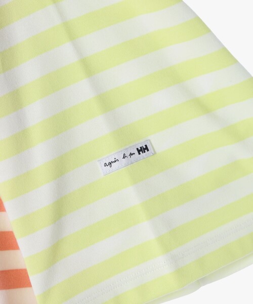 agnes b.(アニエスベー)の「agnes b. x HELLY HANSEN ショートスリーブマリンボーダーティー(ユニセックス)(Tシャツ/カットソー・レディース・ブラウン系その他・X-LARGE/LARGE/MEDIUM)」の5枚目の写真
