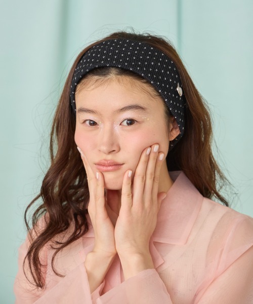 kaorinomori(カオリノモリ)の「kaorinomori フラヘアバンド / カオリノモリ(ヘアバンド・レディース・ブラック/ピンク/ホワイト・FREE)」の2枚目の写真