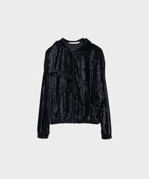 JOHN LAWRENCE SULLIVAN | 【JOHN LAWRENCE SULLIVAN/ジョーンローレンスサリバン】CRUSHED VELVET ZIP-UP HOODIE(パーカー)