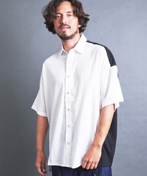 Magine | 【SELECT】IR:BI PATTRN BIG SHIRTS S/S/バイパターン ストライプ ビッグシャツ ショートスリーブ(シャツ/ブラウス)