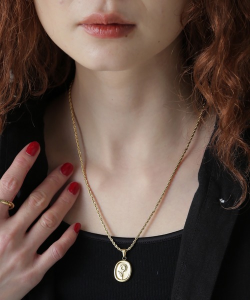 【SALE価格】 Rose budネックレス(定価 10000円 ) セール】(SOCALI JEWELRY)フラワーモチーフネックレス
