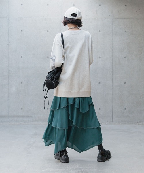 PAGEBOY（ページボーイ）の「ステッチプリーツフリルスカート（スカート・レディース・ブラック/グリーン系その他/ライトグレー・FREE）」の17枚目の写真