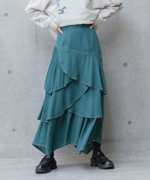 ケイコ　bibiy風 フリルスカート 楽天市場】（S~2L対応）ひらひら花びらフリルスカート : cawaii