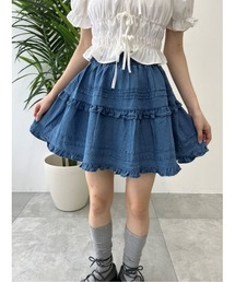 PHILLY（フィリー）の「【PHILLY】デニムデザインミニスカート（スカート）」