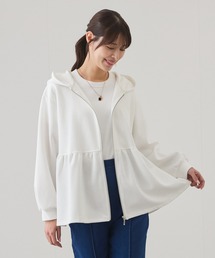 ペプラムパーカー