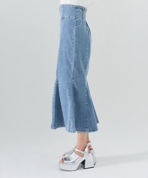 セール】フロントジップデニムマーメイドスカート（スカート