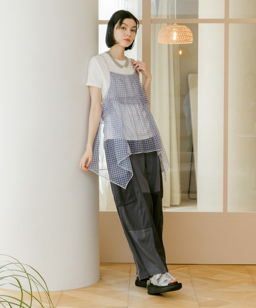 niko and...（ニコアンド）の「オリジナルWレースアップサンダル（サンダル・レディース・キャメル/ブラック/シルバー・SMALL/MEDIUM/LARGE）」の10枚目の写真