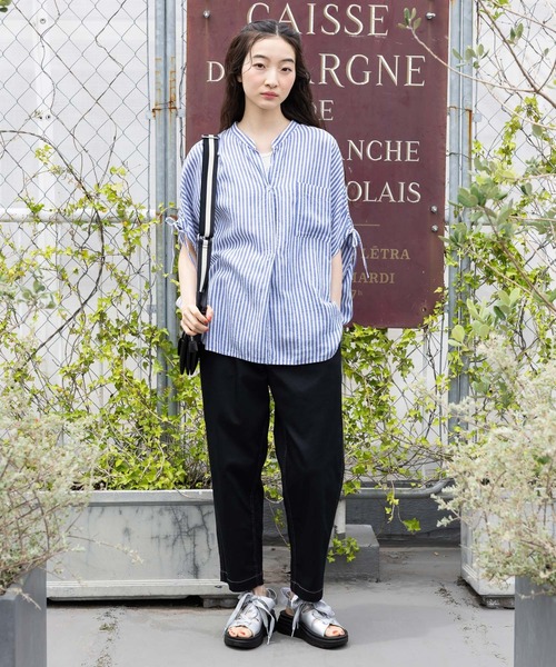 niko and...（ニコアンド）の「オリジナルWレースアップサンダル（サンダル・レディース・キャメル/ブラック/シルバー・SMALL/MEDIUM/LARGE）」の19枚目の写真