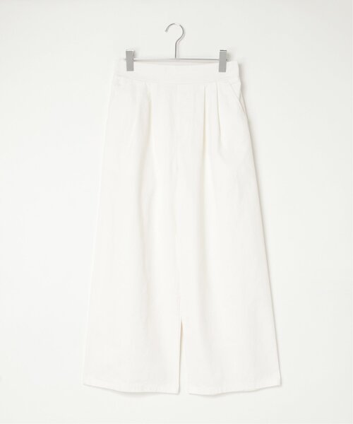 VENCEEXCHANGE（ヴァンスエクスチェンジ）の「6.5OZデニム2タックワイドパンツ（デニムパンツ・レディース・オフホワイト/ライトブルー/ブルー/ネイビー・FREE）」の2枚目の写真