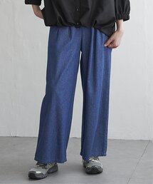 6.5OZデニム2タックワイドパンツ