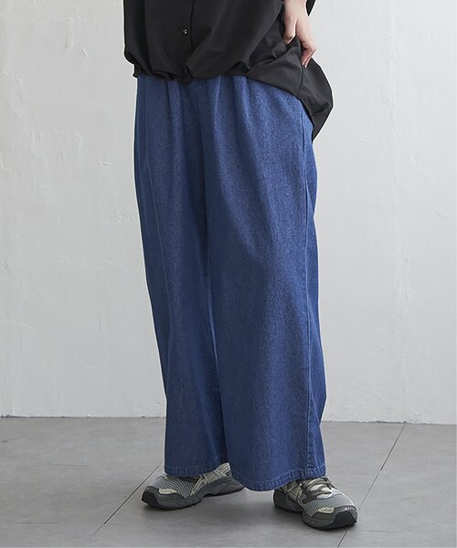 VENCEEXCHANGE（ヴァンスエクスチェンジ）の「6.5OZデニム2タックワイドパンツ（デニムパンツ・レディース・オフホワイト/ライトブルー/ブルー/ネイビー・FREE）」の19枚目の写真