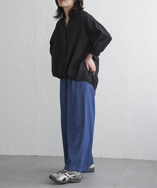 VENCEEXCHANGE（ヴァンスエクスチェンジ）の「6.5OZデニム2タックワイドパンツ（デニムパンツ・レディース・オフホワイト/ライトブルー/ブルー/ネイビー・FREE）」の20枚目の写真