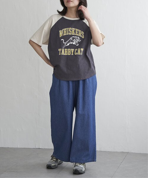 VENCEEXCHANGE（ヴァンスエクスチェンジ）の「6.5OZデニム2タックワイドパンツ（デニムパンツ・レディース・オフホワイト/ライトブルー/ブルー/ネイビー・FREE）」の22枚目の写真