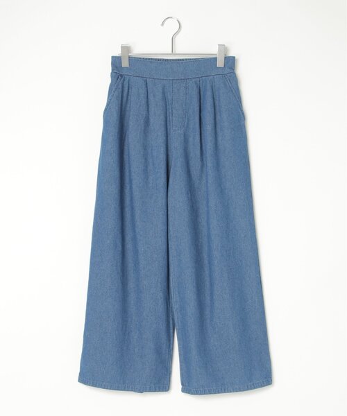 VENCEEXCHANGE（ヴァンスエクスチェンジ）の「6.5OZデニム2タックワイドパンツ（デニムパンツ・レディース・オフホワイト/ライトブルー/ブルー/ネイビー・FREE）」の9枚目の写真
