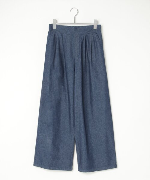 VENCEEXCHANGE（ヴァンスエクスチェンジ）の「6.5OZデニム2タックワイドパンツ（デニムパンツ・レディース・オフホワイト/ライトブルー/ブルー/ネイビー・FREE）」の11枚目の写真