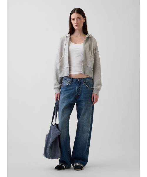 GAP(ギャップ)の「ヴィンテージソフト ジップアップ ウェッジパーカー(パーカー・レディース・ブラック/ネイビー/ブラウン/ピンク系その他/ワイン/レッド/キャメル/ブラウン系その他/レッド系その他2/イエロー/ヘザーグレー/ブラック系その他2/ブルー系その他2/ブラウン系その他2・XS/S/M/L/XL/XXS)」の19枚目の写真